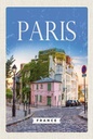 Holzschild 18x12 cm Paris France Architektur Bildmotiv Reisemotiv Abenteuer Reisen