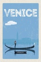 Holzschild 18x12 cm Venice Venedig malerisches Bild Bildmotiv Reisemotiv Abenteuer Reisen
