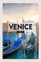 Holzschild 18x12 cm Venice Venedig Boote Meer Geschenk Bildmotiv Reisemotiv Abenteuer Reisen