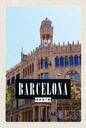Holzschild 18x12 cm Barcelona Spanien Sargrada Reise Bildmotiv Reisemotiv Abenteuer Reisen