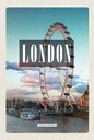 Holzschild 18x12 cm London Engalnd Eye Bildmotiv Reisemotiv Abenteuer Reisen