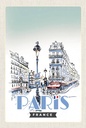 Holzschild 18x12 cm Paris Frankreich Stadt Kunstbild Bildmotiv Reisemotiv Abenteuer Reisen