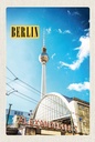 Holzschild 18x12 cm Berlin Deutschland Fernsehturm Trip Bildmotiv Reisemotiv Abenteuer Reisen