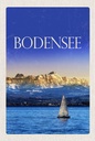 Holzschild 18x12 cm Bodensee Deutschland Bot See Bildmotiv Reisemotiv Abenteuer Reisen