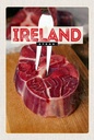 Holzschild 18x12 cm Irland Essen rotes Steak Fleisch Bildmotiv Reisemotiv Abenteuer Reisen