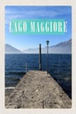 Holzschild 18x12 cm Lago Maggiore Insel Meer Gebirge Bildmotiv Reisemotiv Abenteuer Reisen