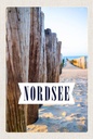 Holzschild 18x12 cm Nordsee Deutschland ebbe und flut Bildmotiv Reisemotiv Abenteuer Reisen