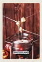 Holzschild 18x12 cm Schweiz Europa Käse Raclette Gerichte Bildmotiv Reisemotiv Abenteuer Reisen