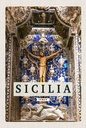 Holzschild 18x12 cm Sizilien Italien Christi Jesus am Kreuz Bildmotiv Reisemotiv Abenteuer Reisen