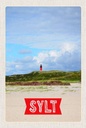Holzschild 18x12 cm Sylt Insel Deutschland Leuchtturm Bildmotiv Reisemotiv Abenteuer Reisen