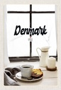 Holzschild 18x12 cm Dänemark Kaffee und Kuchen Fenster Bildmotiv Reisemotiv Abenteuer Reisen