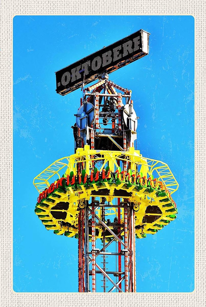 Holzschild 18x12 cm Oktoberfest München Kirmes Feier