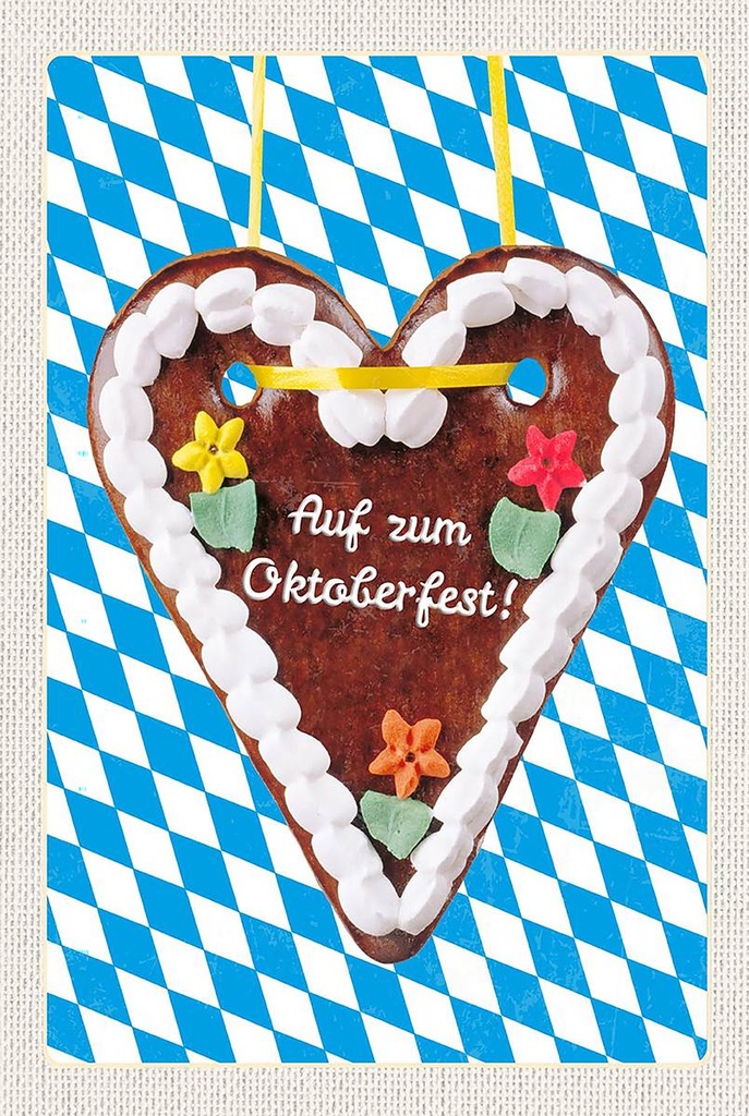 Holzschild 18x12 cm München Oktoberfest Lebkuchen Feier