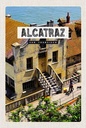 Holzschild 18x12 cm Alcatraz San Fancisco Meer Bildmotiv Reisemotiv Abenteuer Reisen