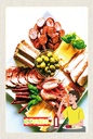 Holzschild 18x12 cm Spanien Europa Garnelen Oliven Wurst Bildmotiv Reisemotiv Abenteuer Reisen
