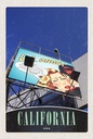 Holzschild 18x12 cm California Amerika USA Schauspieler Bildmotiv Reisemotiv Abenteuer Reisen