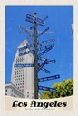 Holzschild 18x12 cm Los Angeles USA Amerika Sister Citis Bildmotiv Reisemotiv Abenteuer Reisen