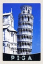Holzschild 18x12 cm Pisa Italien Schiefer Turm von Bildmotiv Reisemotiv Abenteuer Reisen