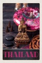 Holzschild 18x12 cm Thailand Asien Buddha Gott Religion Bildmotiv Reisemotiv Abenteuer Reisen