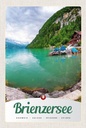 Holzschild 18x12 cm Brienzersee Schweiz Boot Bildmotiv Reisemotiv Abenteuer Reisen