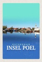 Holzschild 18x12 cm Ostseebad Insel Poel See Boot Bildmotiv Reisemotiv Abenteuer Reisen