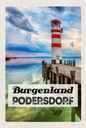 Holzschild 18x12 cm Burgenland Podersdorf Leuchtturm Bildmotiv Reisemotiv Abenteuer Reisen
