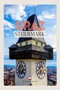 Holzschild 18x12 cm Graz Steiermark Kirche Ausblick Stadt Bildmotiv Reisemotiv Abenteuer Reisen