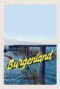 Holzschild 18x12 cm Burgenland Österreich Strand Bildmotiv Reisemotiv Abenteuer Reisen
