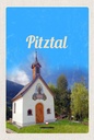 Holzschild 18x12 cm Pitztal Kirche Österreich Bildmotiv Reisemotiv Abenteuer Reisen
