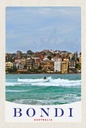 Holzschild 18x12 cm Bond Australia Surfen Meer Wellen Bildmotiv Reisemotiv Abenteuer Reisen