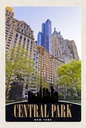 Holzschild 18x12 cm Central Park USA New York Hochhaus Bildmotiv Reisemotiv Abenteuer Reisen