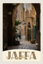 Holzschild 18x12 cm Jaffa Jerusalem Israel Stadt Weg Bildmotiv Reisemotiv Abenteuer Reisen