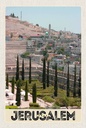Holzschild 18x12 cm Jerusalem Israel Stadt Garten Bildmotiv Reisemotiv Abenteuer Reisen