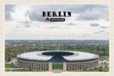Holzschild 12x18 cm Berlin Olympiastadion Bildmotiv Reisemotiv Abenteuer Reisen