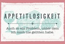 Holzschild 12x18 cm Appetitlosigkeit auch so ein Problem