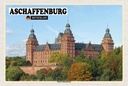 Holzschild 12x18 cm Aschaffenburg Schloss Johannisburg Bildmotiv Reisemotiv Abenteuer Reisen