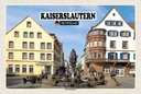 Holzschild 12x18 cm Kaiserslautern Kaiserbrunnen Bildmotiv Reisemotiv Abenteuer Reisen