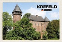 Holzschild 12x18 cm Krefeld Burg Linn Schloss Bildmotiv Reisemotiv Abenteuer Reisen