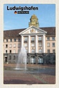 Holzschild 18x12 cm Ludwigshafen Europaplatz Brunnen Bildmotiv Reisemotiv Abenteuer Reisen
