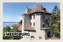 Holzschild 12x18 cm Meersburg Burg Bildmotiv Reisemotiv Abenteuer Reisen