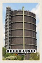 Holzschild 18x12 cm Oberhausen Gasometer Gebäude Bildmotiv Reisemotiv Abenteuer Reisen