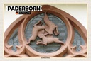 Holzschild 12x18 cm Paderborn Drei Hasen-Fenster Bildmotiv Reisemotiv Abenteuer Reisen