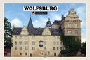 Holzschild 12x18 cm Wolfsburg Schloss Gemälde Bildmotiv Reisemotiv Abenteuer Reisen