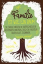 Holzschild 18x12 cm Familie ist Baum halten alles Zusammen