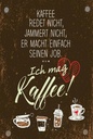 Holzschild 18x12 cm ich mag Kaffee Herz