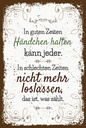 Holzschild 18x12 cm in guten Zeiten Händchen halten