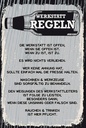 Holzschild 18x12 cm Werkstatt Regeln Maschinen