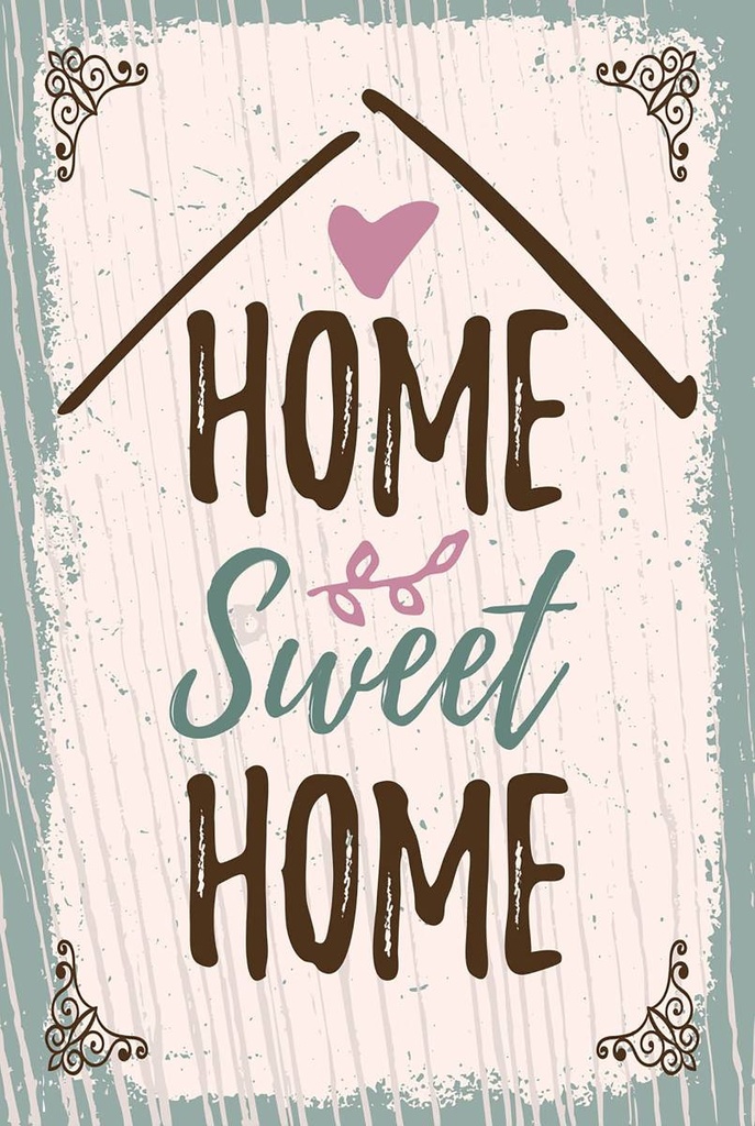 Holzschild 18x12 cm Home Sweet Home