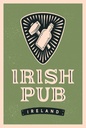 Holzschild 18x12 cm Ireland Irish pub Alkohol