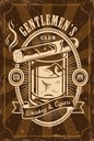 Holzschild 18x12 cm Gentlemen`s Club Whiskey & Cigars